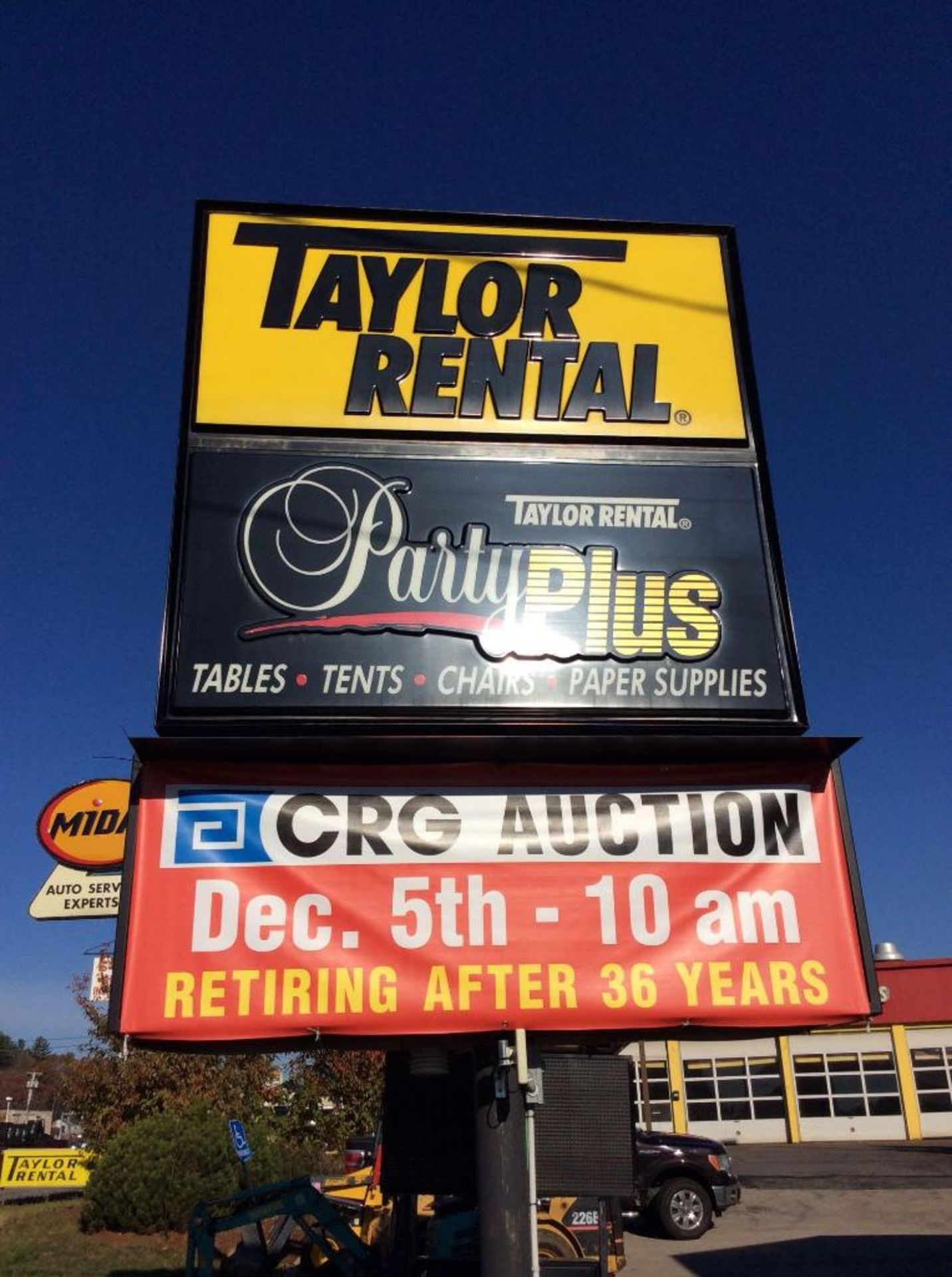 "Taylor Rental - Party Plus" signage in/on front of property - Image 2 of 2