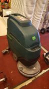 Tenant, Nobles speed scrub, model SS 17 - 20, battery powered electric floor scrubber, with built-in