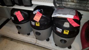 Lot of (3) Porter Cable wet/dry shop vacs, 10 gal. capacity