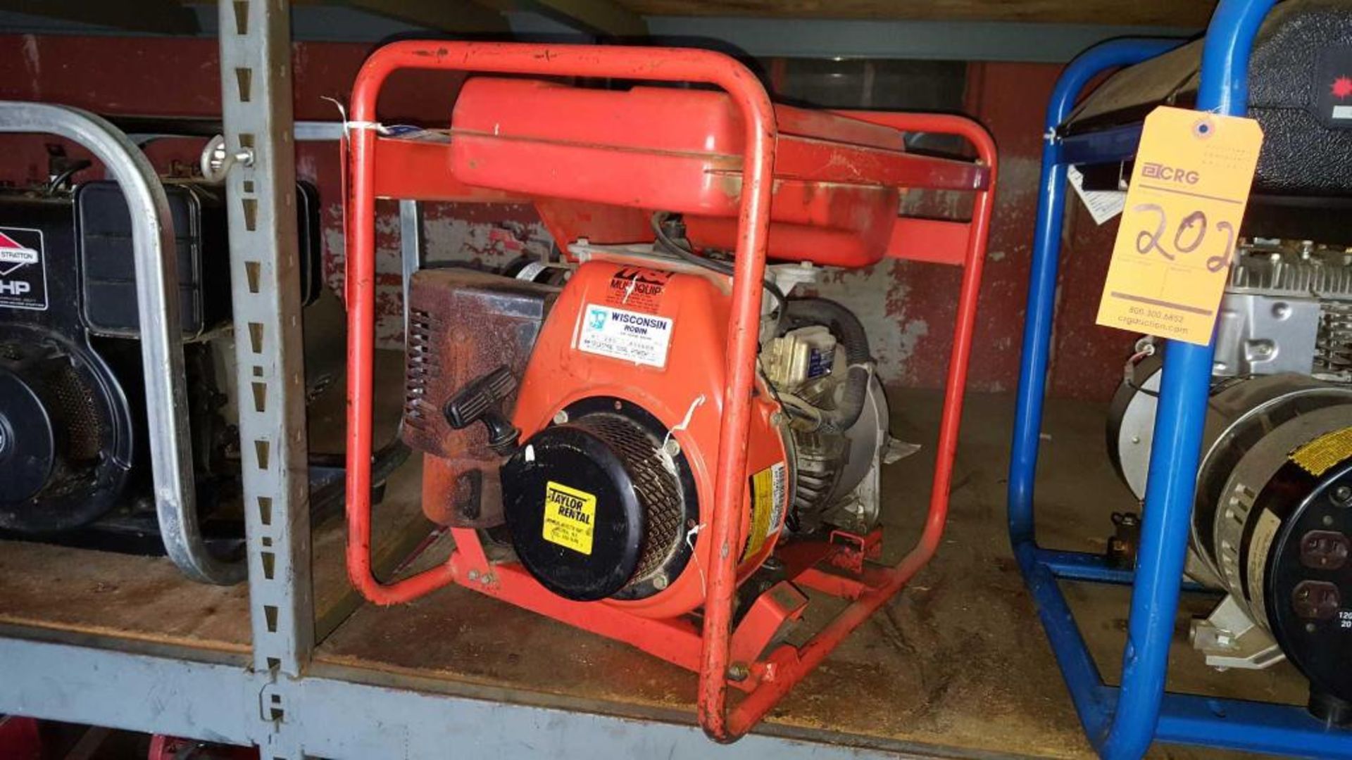 Multiquip 3600 gas generator, model GA-3.6RZ, with Wisconsin Robin WI-280, air cooled gas motor - Image 2 of 2