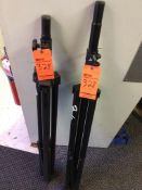 Lot of (6) assorted Fender tripods, and (4) assorted microphone stands