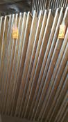 Lot of (10) assorted wood folding leg tables, 72" x 30", in warehouse