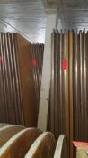 Lot of (10) assorted wood folding leg tables, 96" x 30", in warehouse