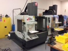 2013 Haas CNC milling machine center, mn VF-2YT, sn 1079648, CAT-40 20 position turret, chip conveyo