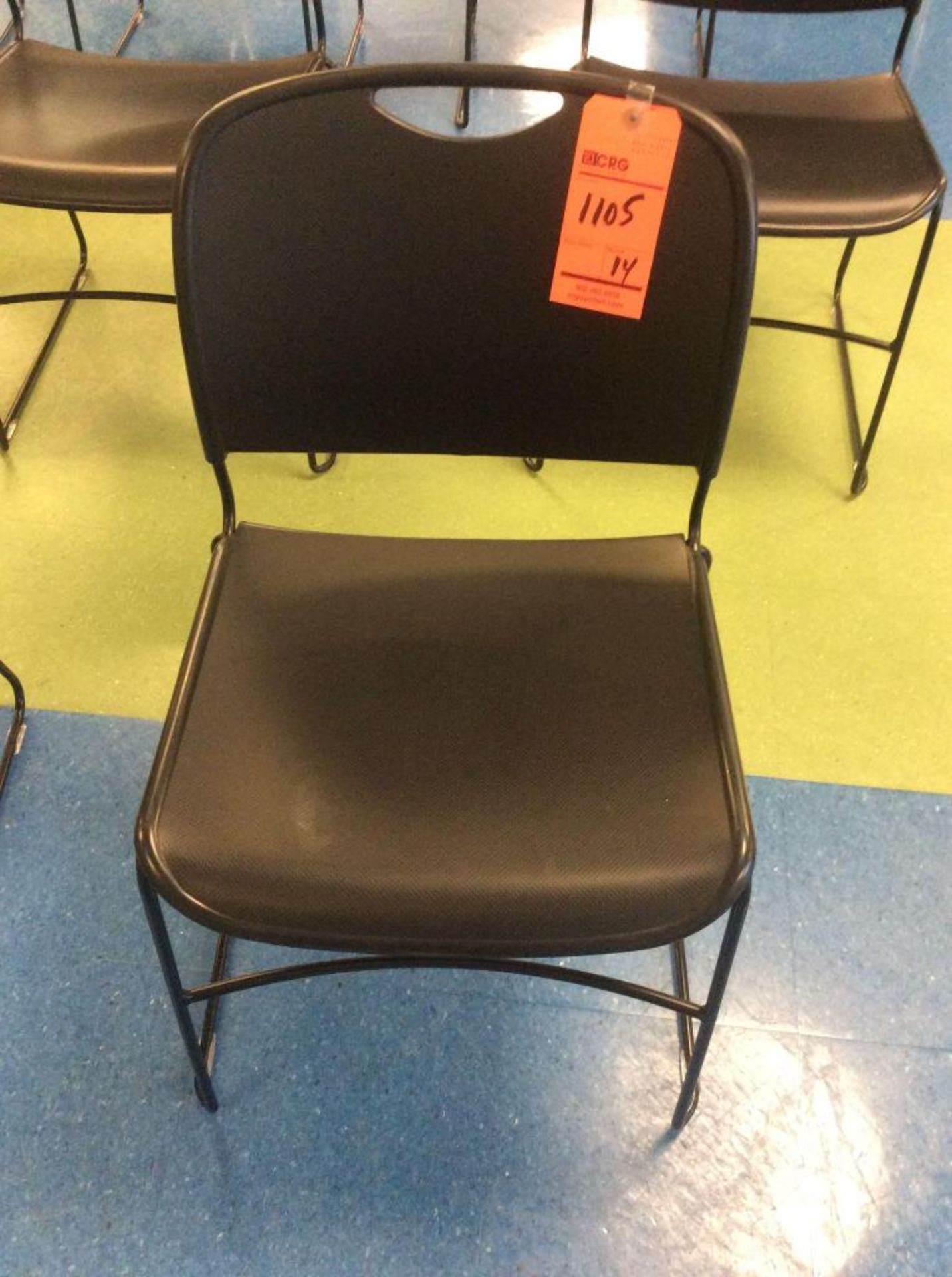 Lot of (14) stackable chairs