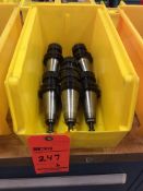 Lot of (6) Command CAT-40 C4C4 ER32 1/2"shank tool holders