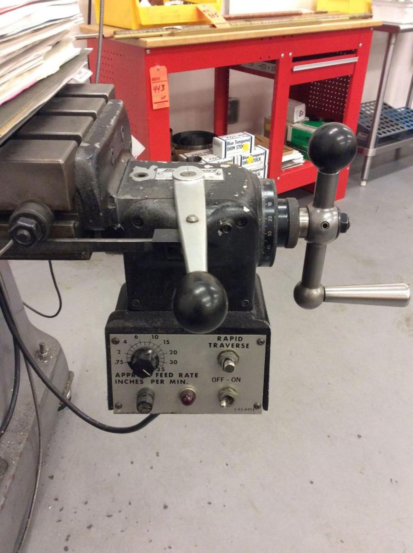 Bridgeport milling machine, sn 269020, 2 hp motor, 9" x 42" T-slot table, powerfeed, Acu-Rite MillMa - Image 2 of 6