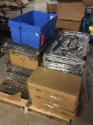 Lot of Nexel rolling wire deck cart components
