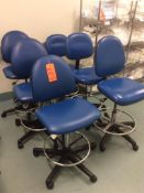 Lot of (6) clean room laboratory chairs