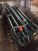 Lot of 3-D Storage Systems flow rack rollers on 2 pallets
