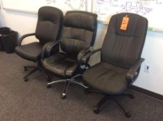 Lot of (3) asst executive chairs