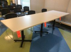Lot of (11) 36" x 36" formica top tables