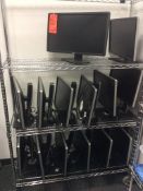 Lot of asst flatscreen monitors, contents of rack