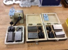 Lot of 5C collet blocks and holder