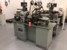 Hardinge HLVH precision tool room lathe with dovetail bed, sn 8796T, 12" x 24" BC, Newall DRO packag