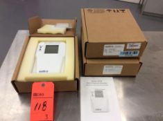 Lot of (3) Setra room pressure monitors, mn SRPM (NEW)