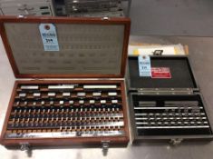 Lot of (2) Starrett and Mitutoyo gage block sets