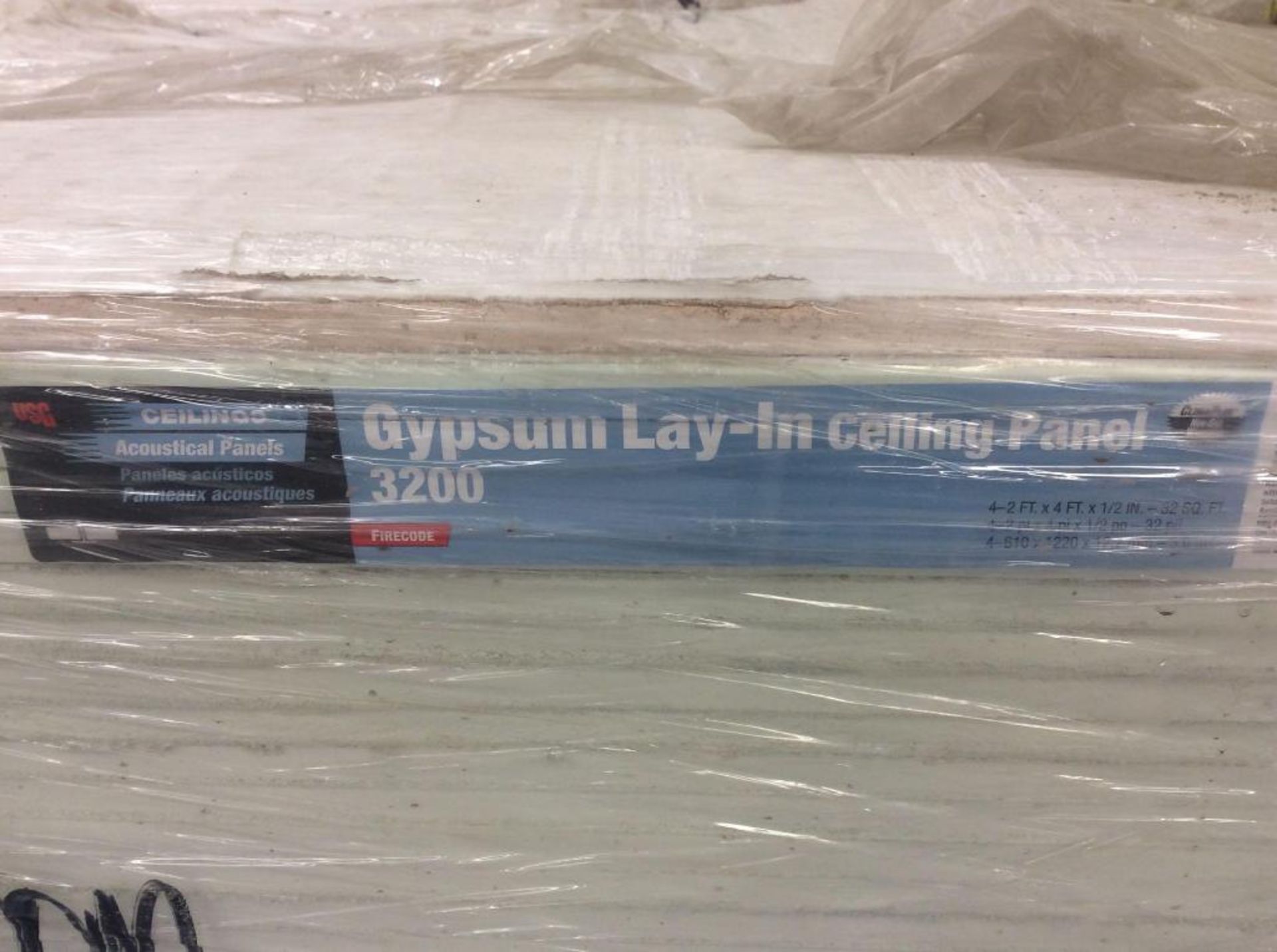Lot of 24" x 48" gypsum lay-in ceiling panels - Image 2 of 2