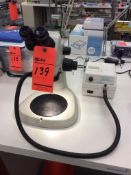 Nikon microscope, mn SMZ 745 with Extec high intensity fiber optic illuminator