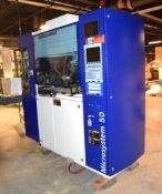 Battenfeld Microsystem 50 Micro Injection Mold Machine, Model MM 50/50. Approximate 50 ton clamp for