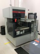 Mitsubishi advance CNC wire EDM, 2010 year, with Vidmar tool cabinet, accessories, and Starret pink