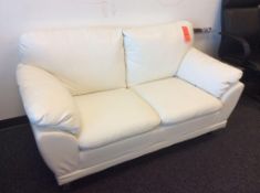 6' leather love seat