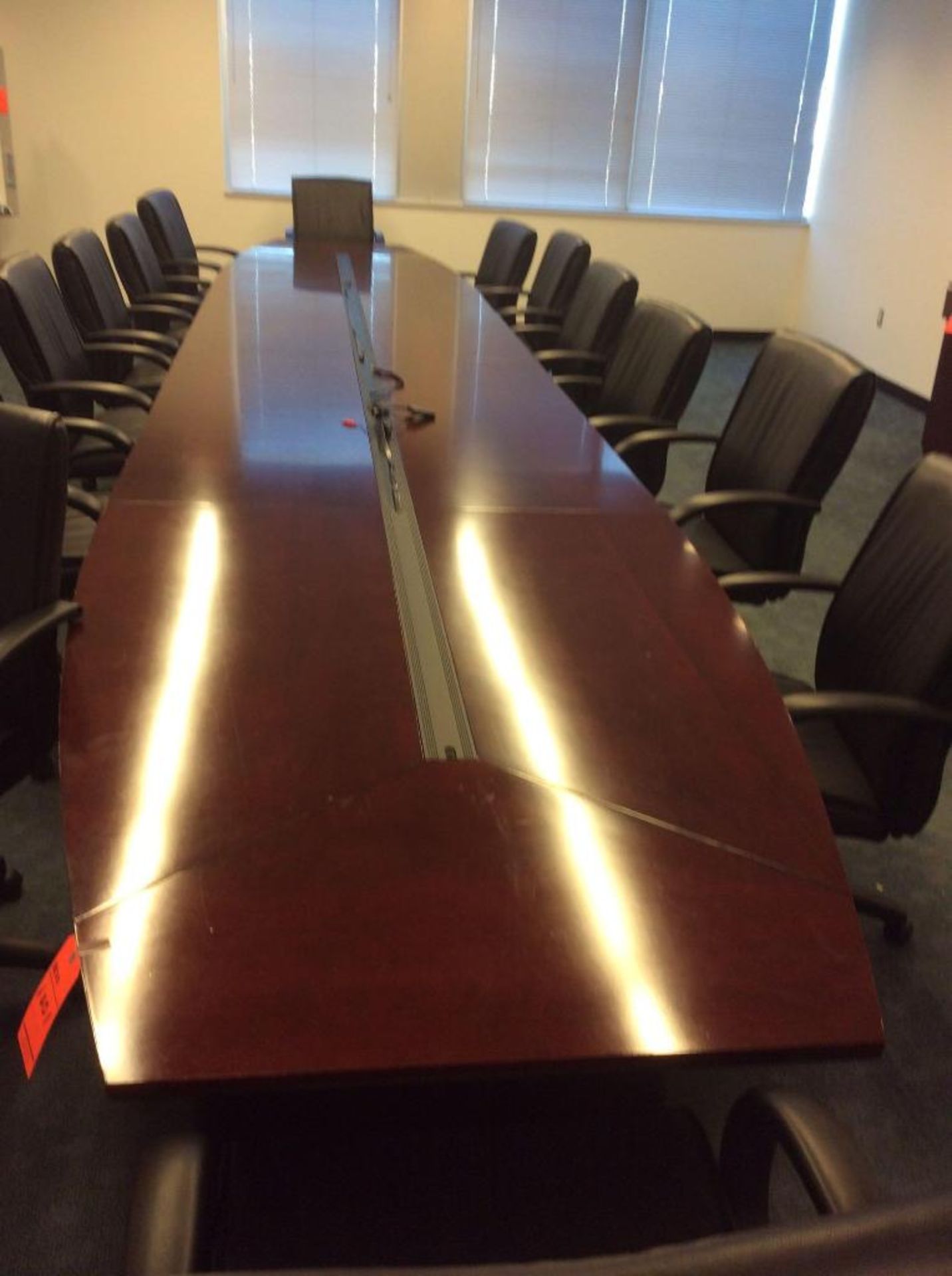 24' (4) section wood conference table - Image 2 of 2