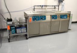 Crest Ultrasonics OC4-1014 Optimum Console Ultrasonic Precision Cleaning System, Serial# 0613-M4965.