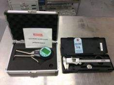 Lot of (2) asst digital measuring instruments including SPI ID micrometer and 6" caliper both with c