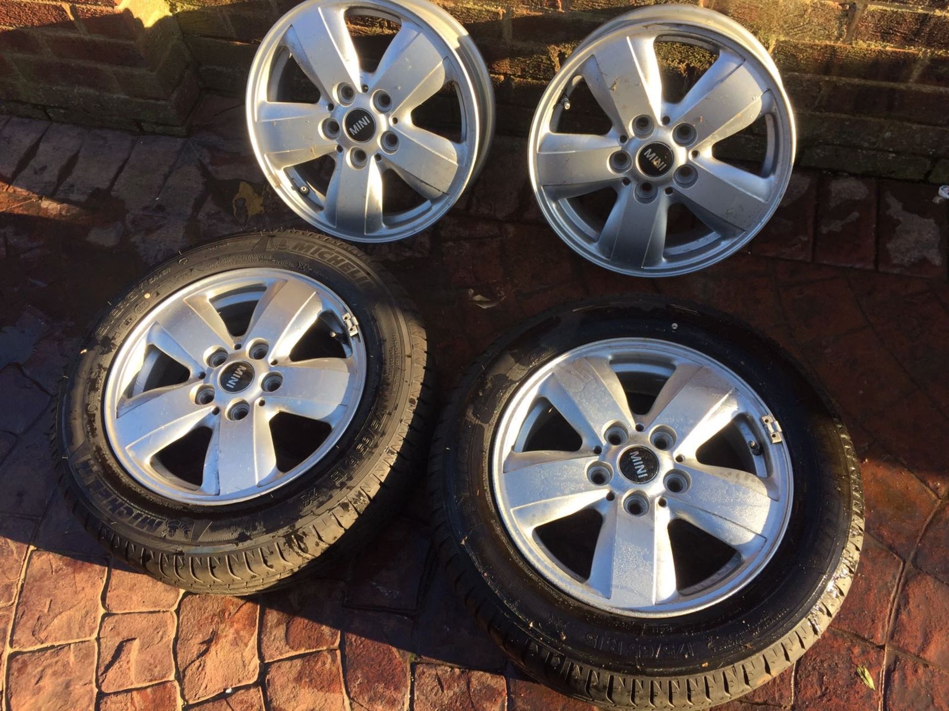 ON SALE - MINI ALLOY WHEELS - FULL SET - 15 INCH - NO VAT - LOOK