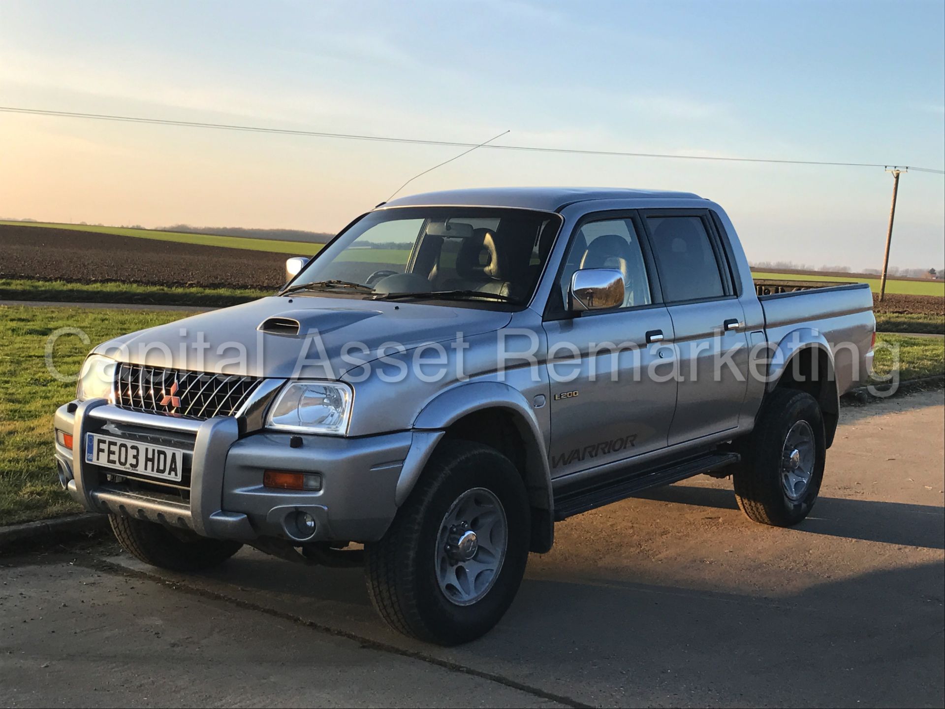 MITSUBISHI L200 'WARRIOR' (2003 - 03 REG) 'DOUBLE CAB PICK-UP - LWB - LEATHER - AIR CON' (NO VAT) - Image 2 of 23