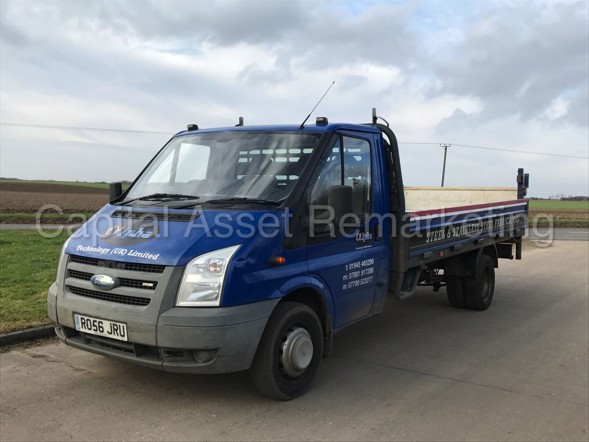 FORD TRANSIT 100 T350 'LWB - DROPSIDE' (2007 MODEL) '2.4 TDCI - DIESEL' (NO VAT - SAVE 20%) - Image 2 of 14