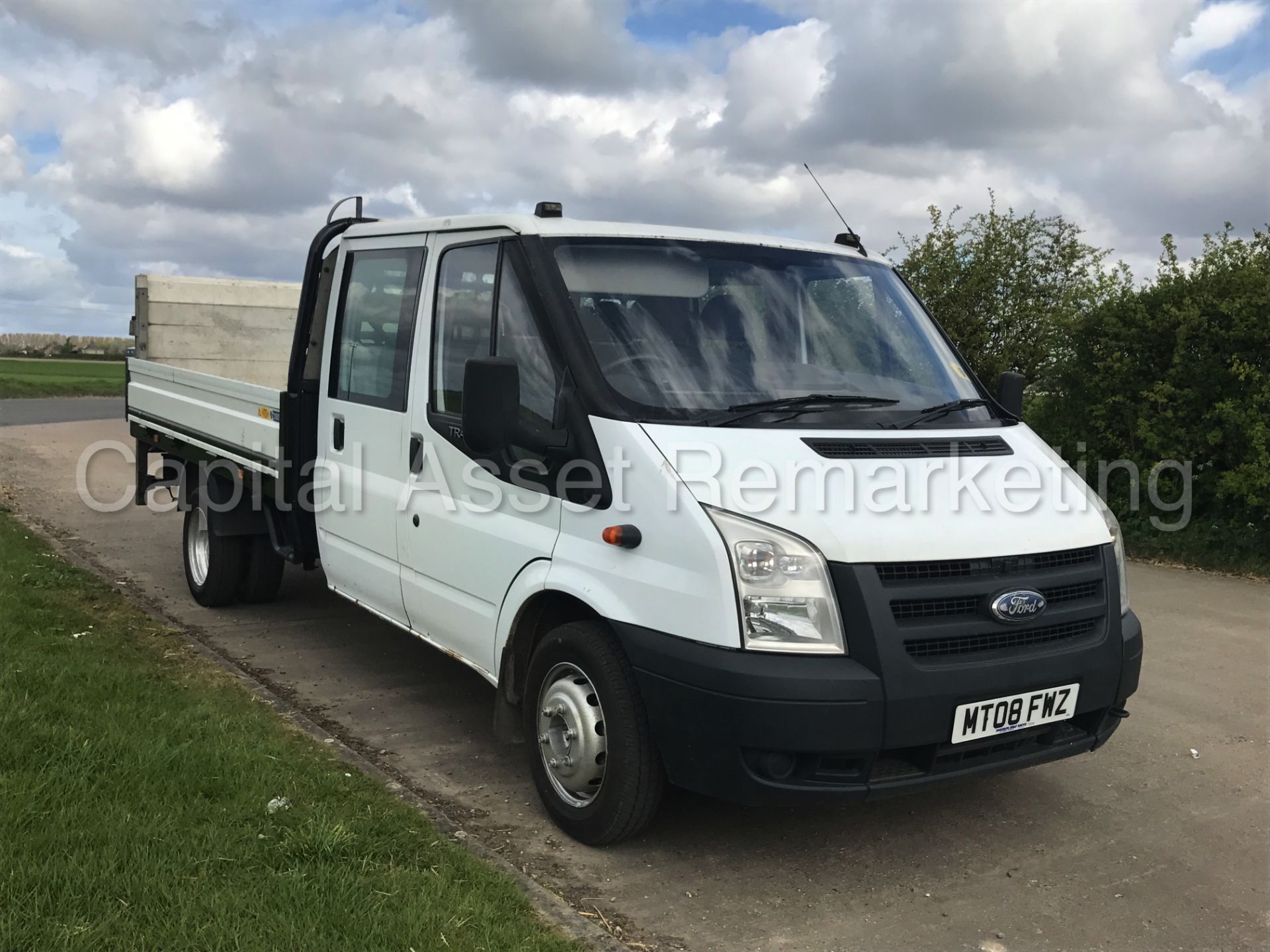 FORD TRANSIT 100 T350EF RWD 'DROPSIDE' (2008) '6 SEATER D/CAB - ELECTRIC TAIL-LIFT' - Image 9 of 25