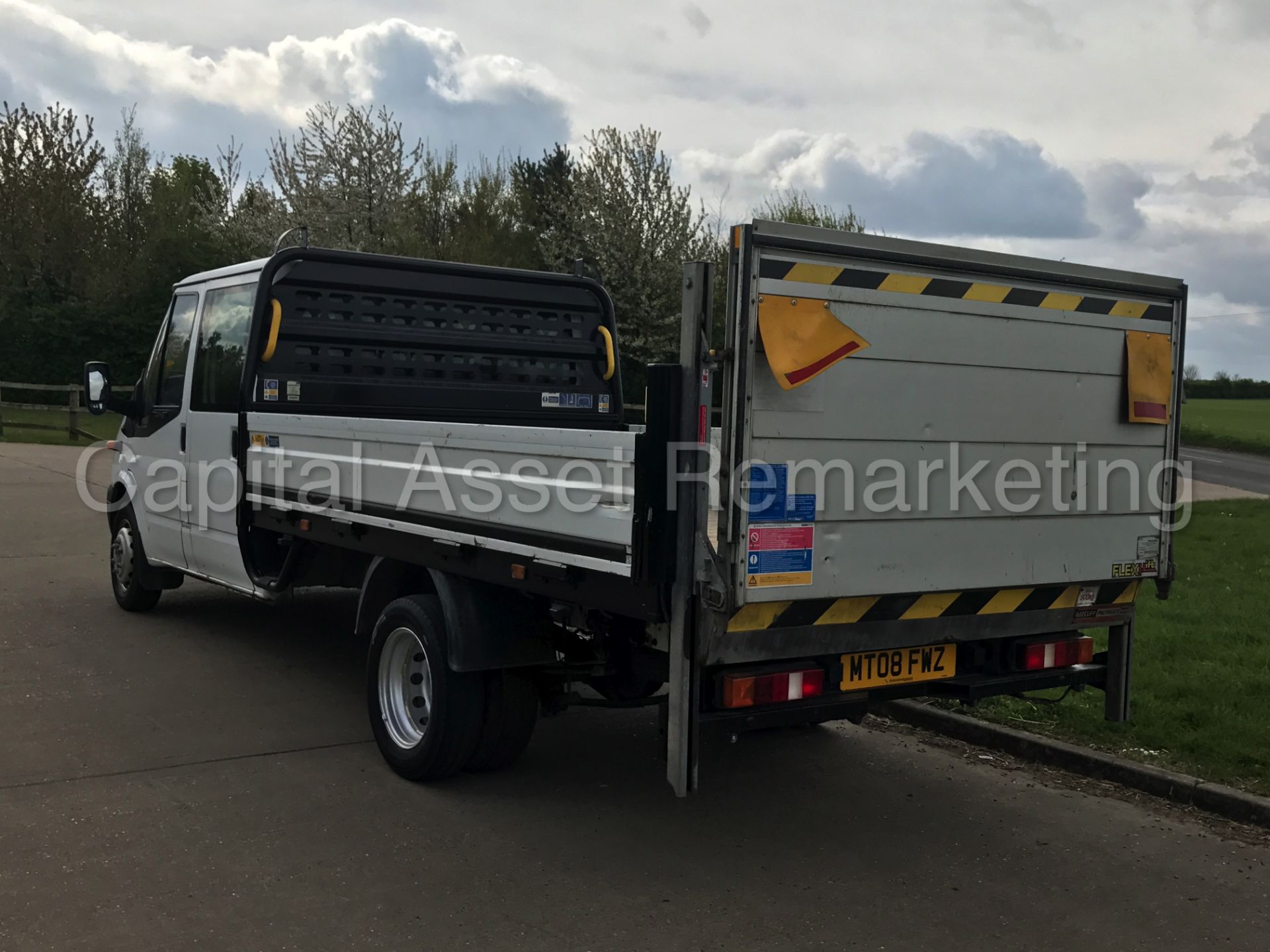 FORD TRANSIT 100 T350EF RWD 'DROPSIDE' (2008) '6 SEATER D/CAB - ELECTRIC TAIL-LIFT' - Image 4 of 25