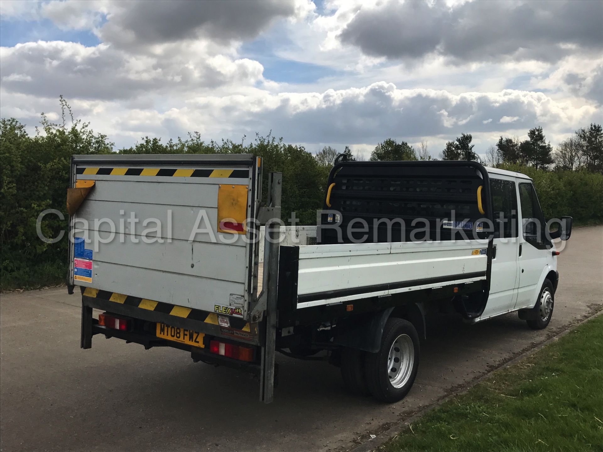 FORD TRANSIT 100 T350EF RWD 'DROPSIDE' (2008) '6 SEATER D/CAB - ELECTRIC TAIL-LIFT' - Image 6 of 25