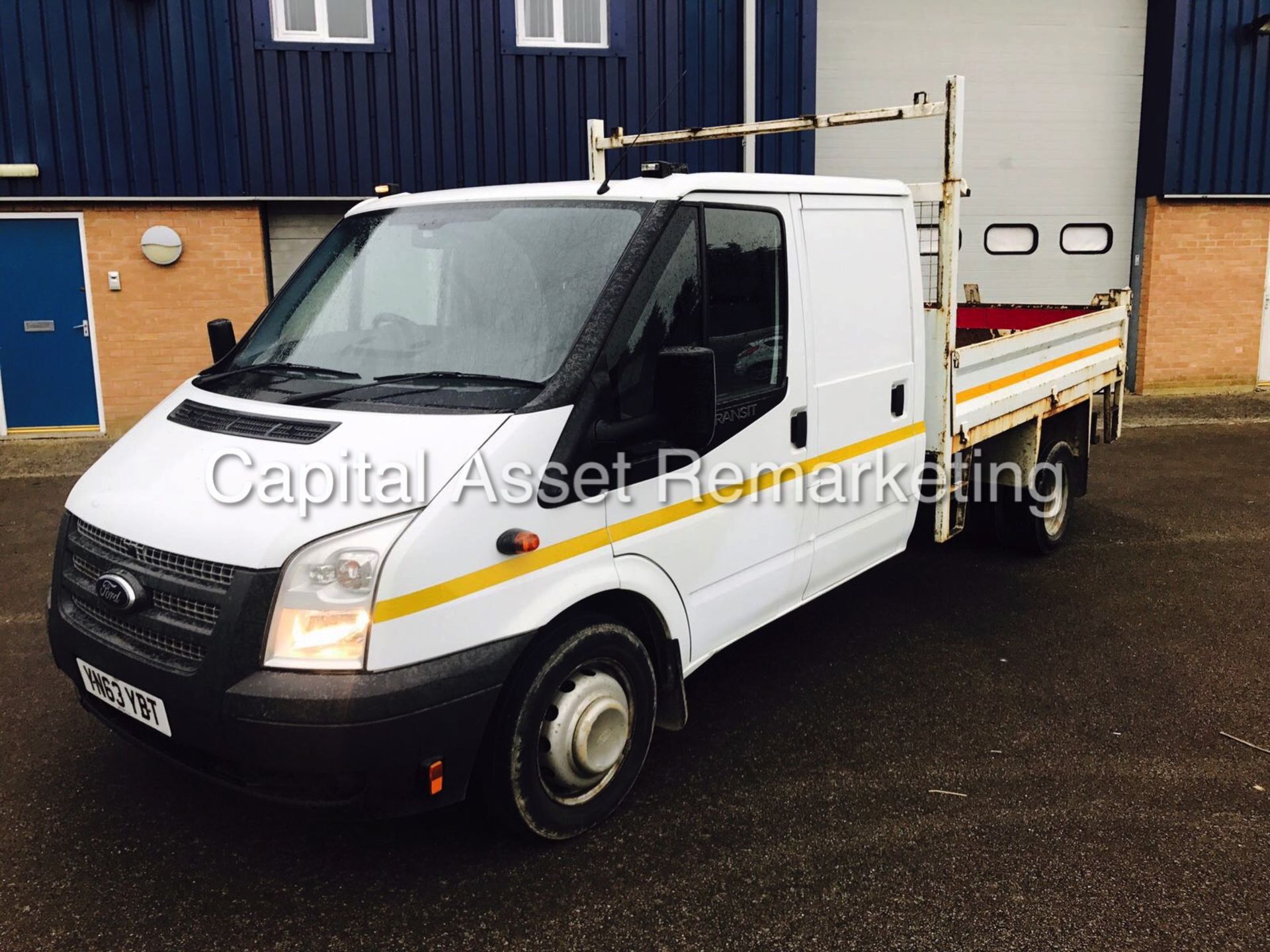 FORD TRANSIT T350L 2.2TDCI "125" DOUBLE CAB TIPPER - 2014 MODEL - 1 OWNER - AIR CON - GREAT SPEC!!! - Image 5 of 14