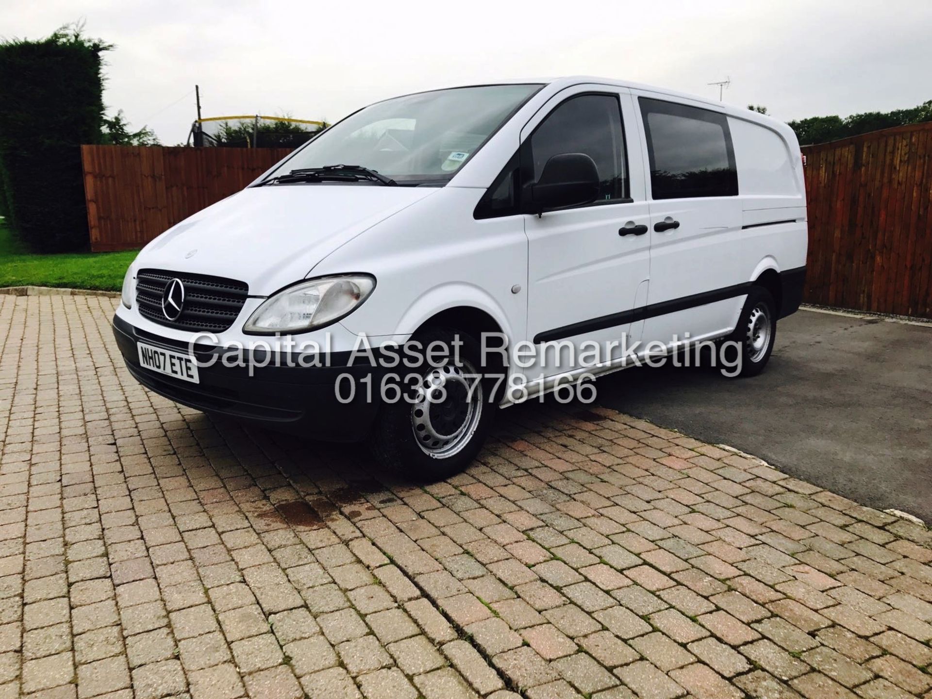 MERCEDES VITO 111CDI "110BHP - 6 SPEED" LWB (07 REG) 6 SEATER DUEL LINER / COMBI VAN