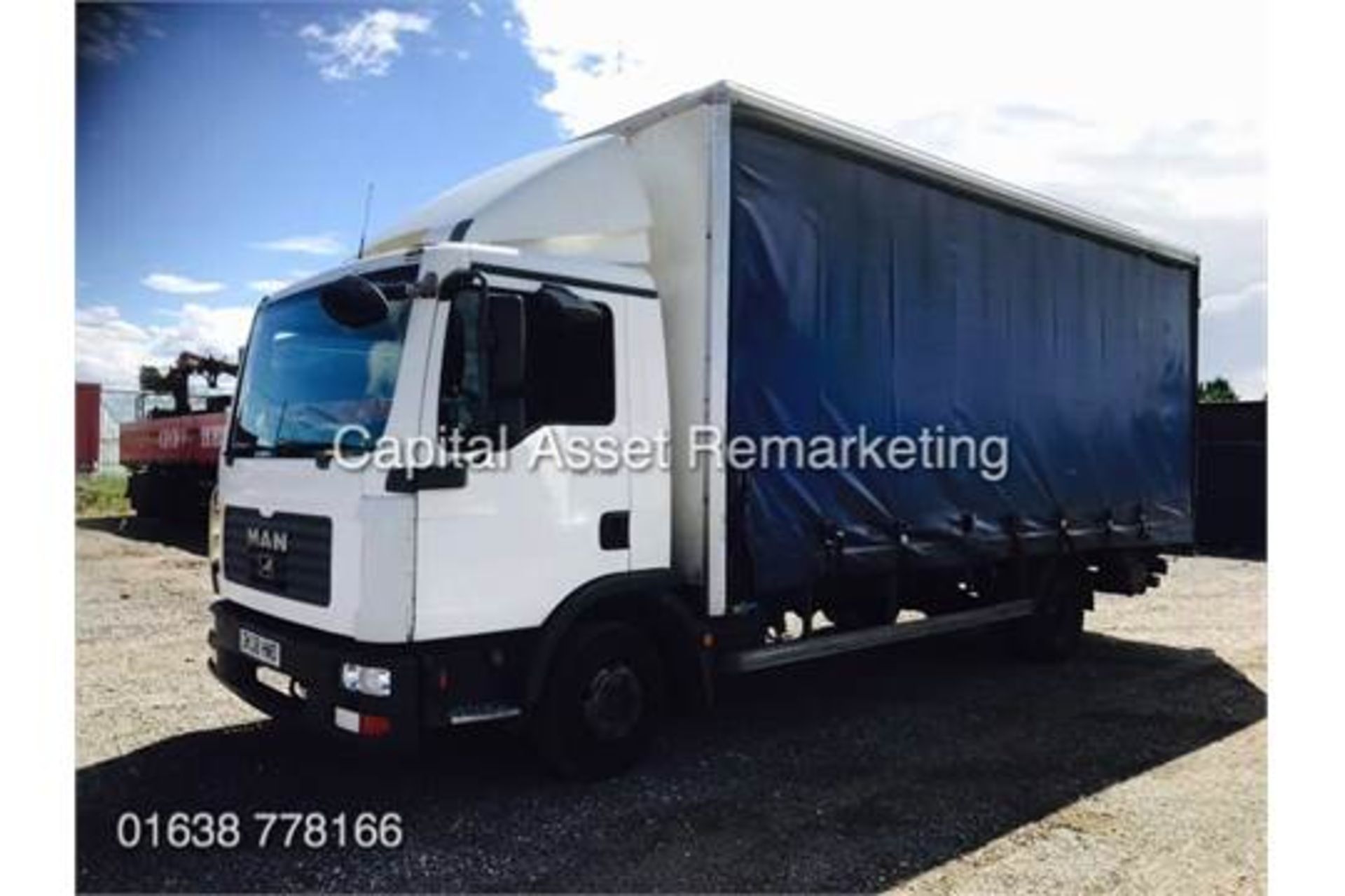 MAN 7.5 TONNE CURTAINSIDE TRUCK - 150BHP - LWB - 08 REG -LONG MOT - TAILIFT -LEZ COMPLIANT - Image 4 of 11