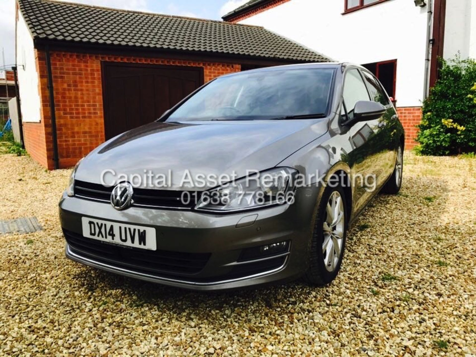 VOLKSWAGEN GOLF 2.0 "GT TDI" (150BHP - 6 SPEED) 5 DOOR HATCH (14 REG NEW SHAPE )1 OWNER FSH- SAT NAV - Image 2 of 17