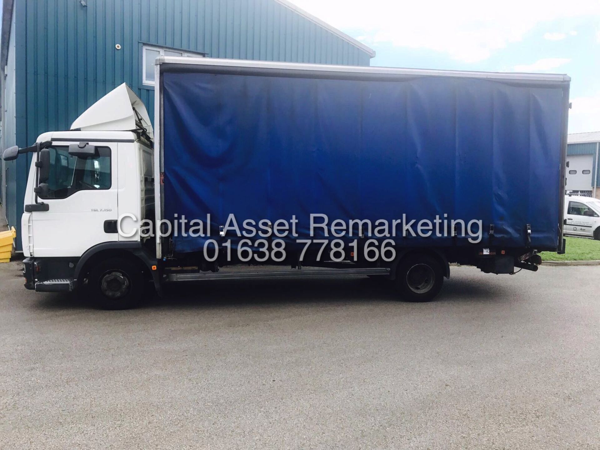 MAN TGL7 "150" 20 FOOT CURTAIN SIDE TRUCK (08 REG) PLATED UNTIL END OF FEB 2018 -TUCK AWAY TAIL LIFT