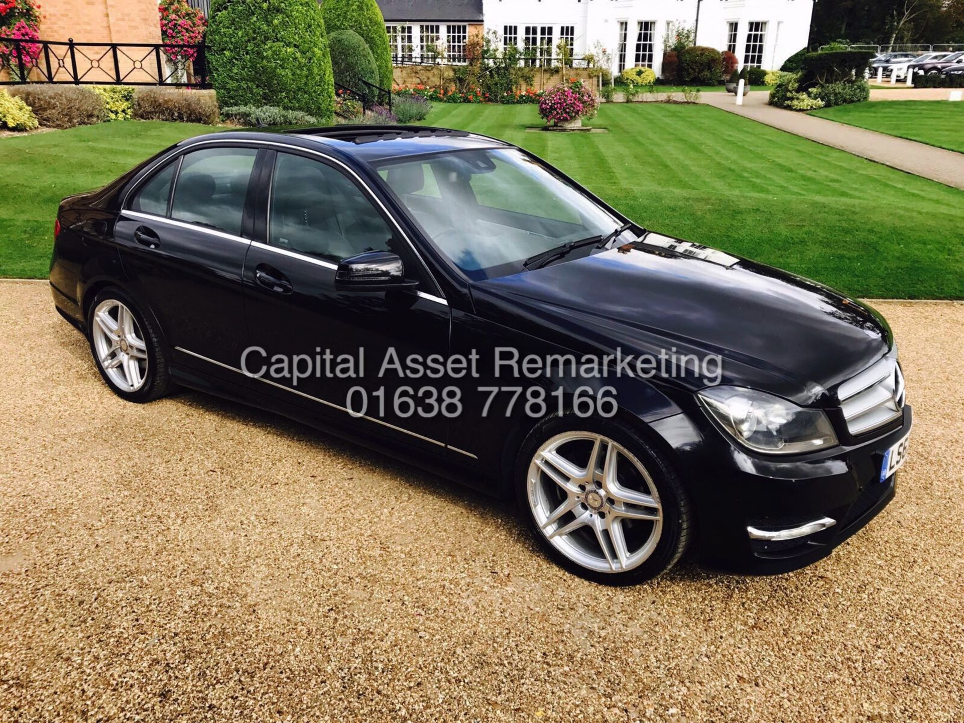 MERCEDES C220CDI "AMG SPORT" AUTO (2014 MODEL) COMMAND - LEATHER - SUNROOF - 1 OWNER FROM NEW FSH