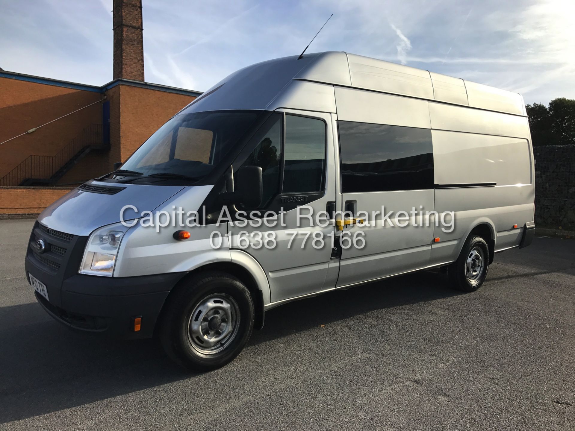 FORD TRANSIT T350EL 2.2TDCI "125" EXTRA LONG WHEEL BASE (JUMBO) 12 REG - 1 KEEPER -SILVER - RACE VAN