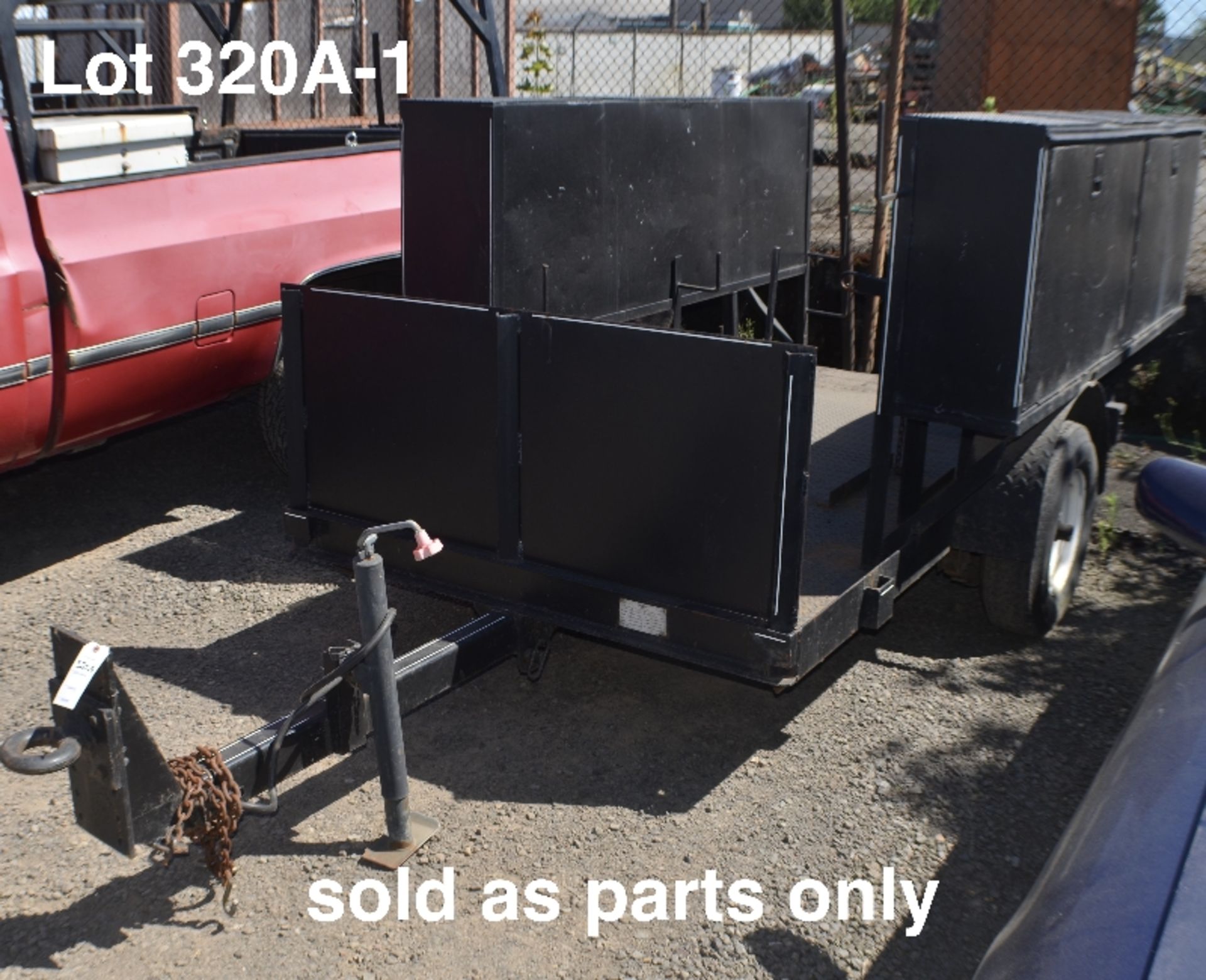 Utility Trailer 10’x 6’, Single Axle, Steel Floor, Work Box’s, lights, no title