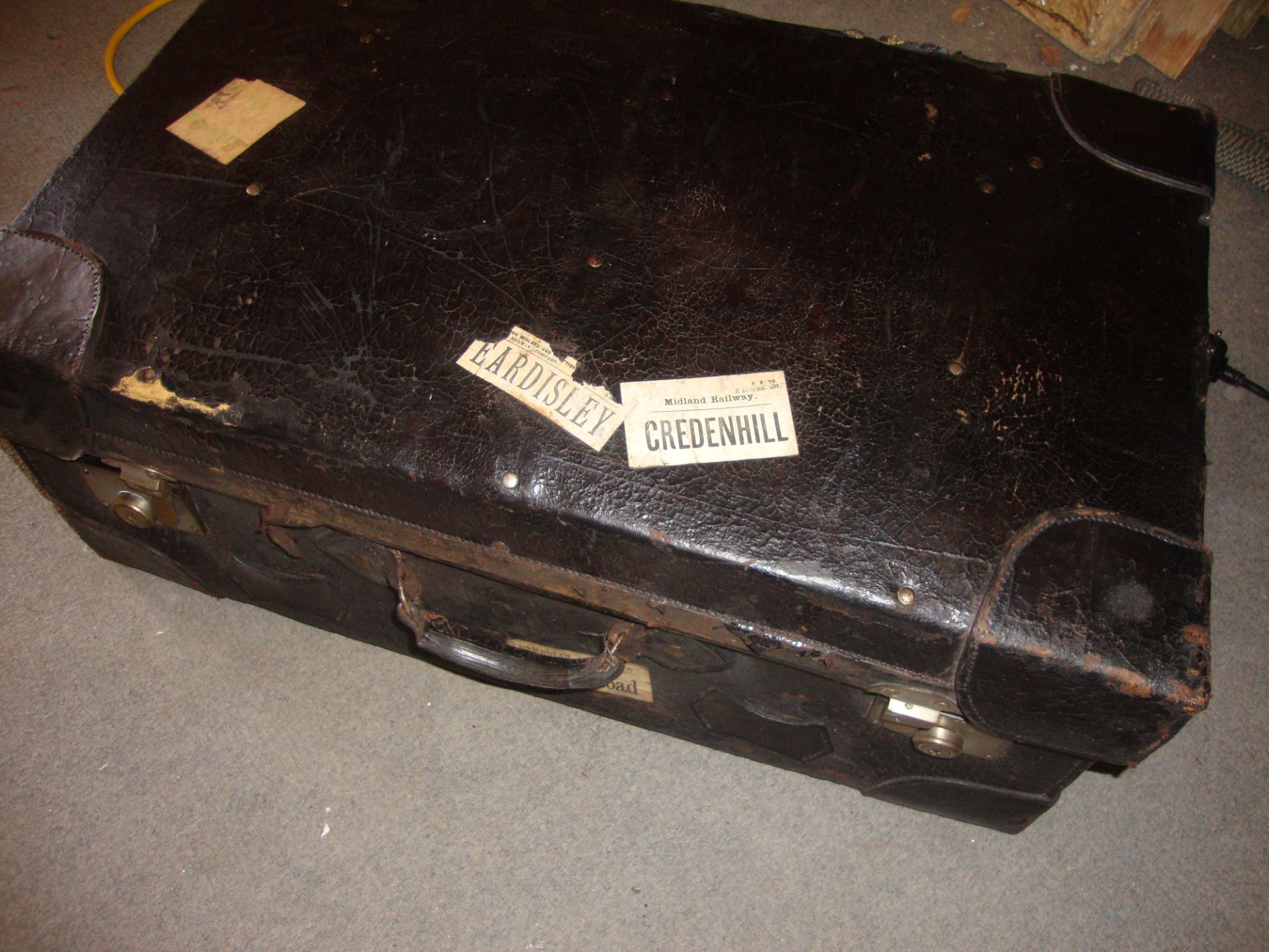 Vintage Leather Suitcase