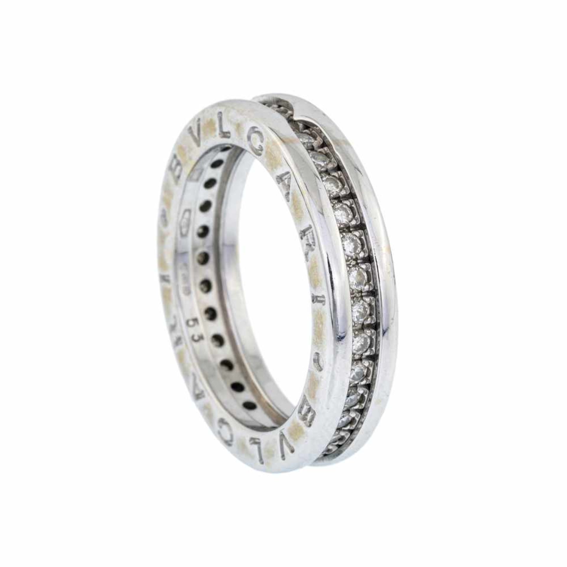 BULGARI B-ZERO1| BULGARI B-ZERO1 RING Fede Bulgari B-Zero in oro bianco 18 kt con brillanti,