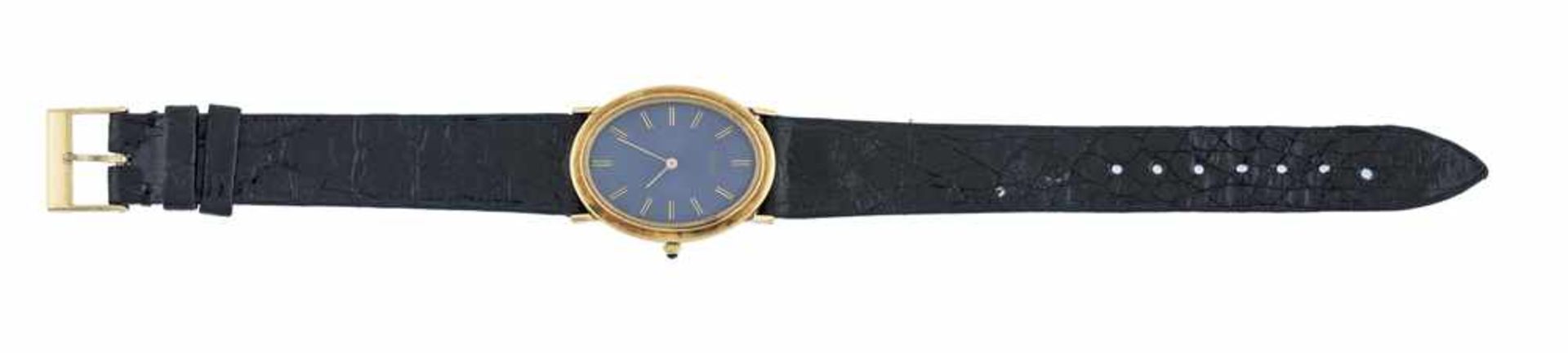 OROLOGIO PIAGET| PIAGET WATCH Orologio Piaget in oro giallo 18 kt, anni 80 cinturino in pelle. |