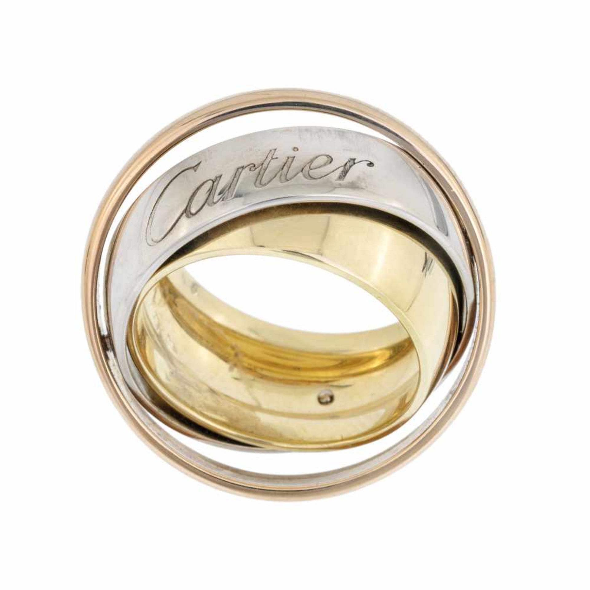 CARTIER, FEDE TRE COLORI| CARTIER WDDING RING Cartier, fede in oro tre colori. | Cartier wedding