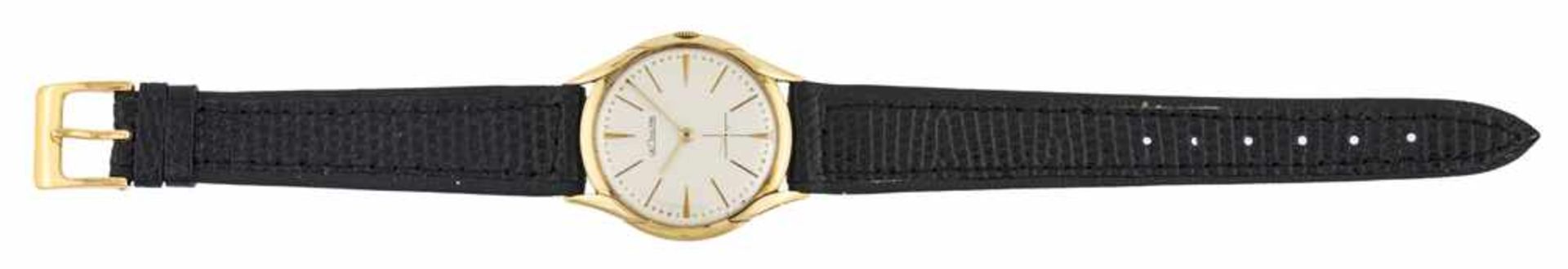 OROLOGIO LECOULTRE, A ORO 14 KT| LECOULTRE 14 KT GOLD LeCoultre, orologio in oro 14 Kt, cassa 34 mm,