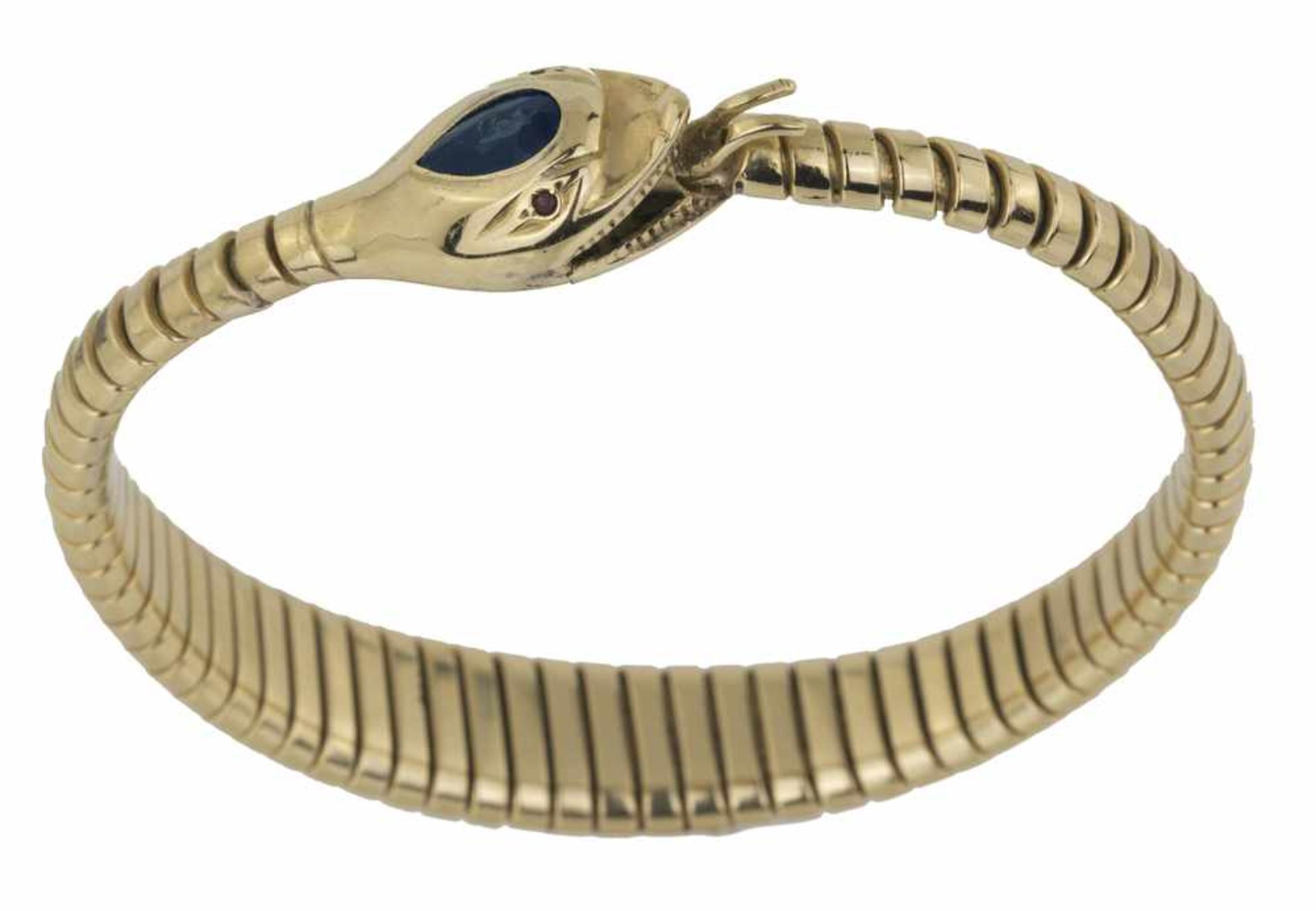 BRACCIALE A SERPENTE| SNAKE BRACELET Un bracciale in oro giallo 18kt modello a serpente