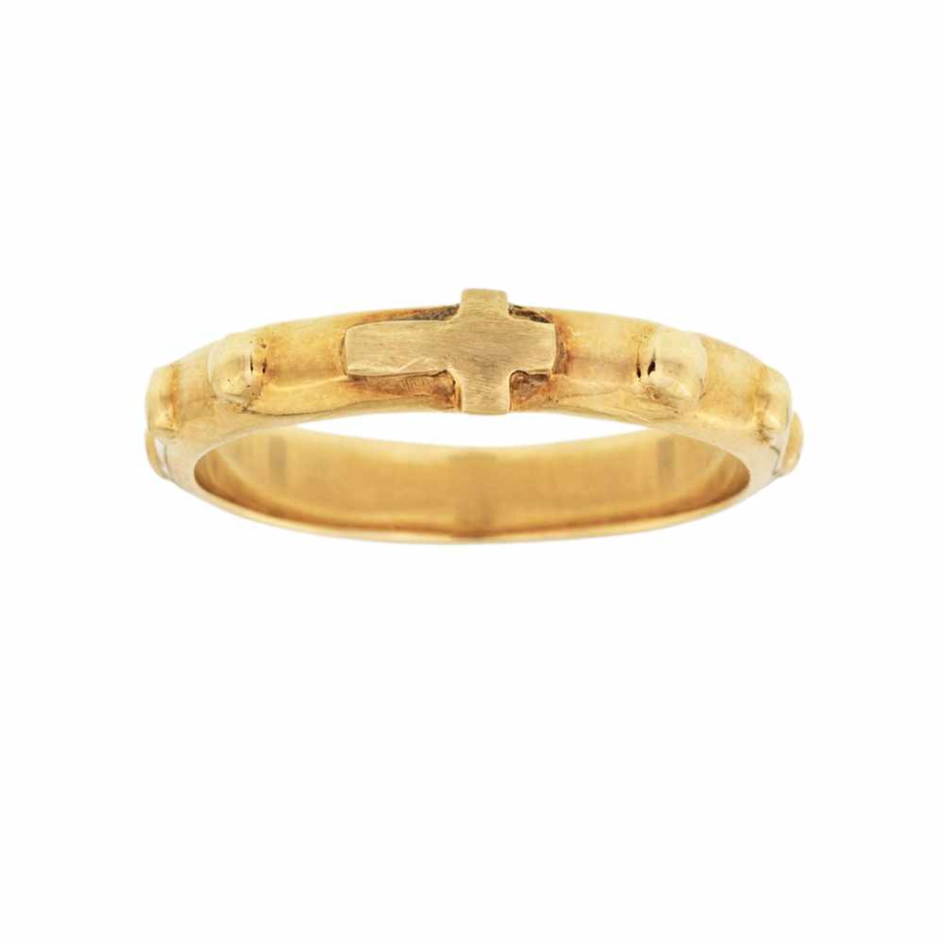 FEDE ROSARIO A ORO GIALLO| GOLD YELLOW RING Fede rosario in oro giallo g 3,85. Misura 13 | Ring in